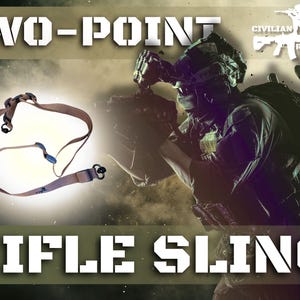 Ręcznie robiony dwupunktowy pas do broni – czarny, grafitowy, brązowy z obrotowymi uchwytami QD