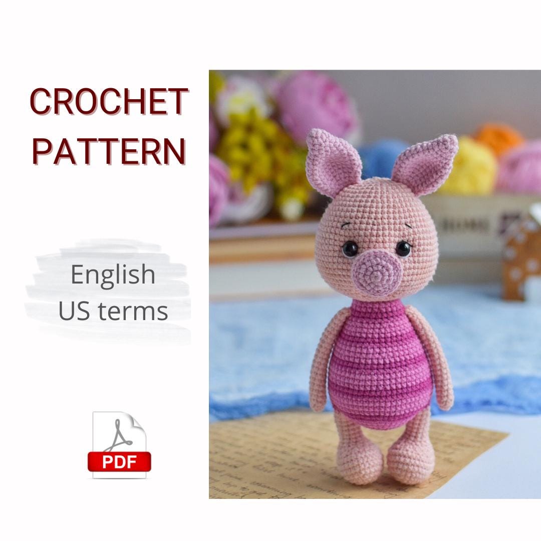 Amigurumi Piglet Crochet Pattern PDF - Etsy