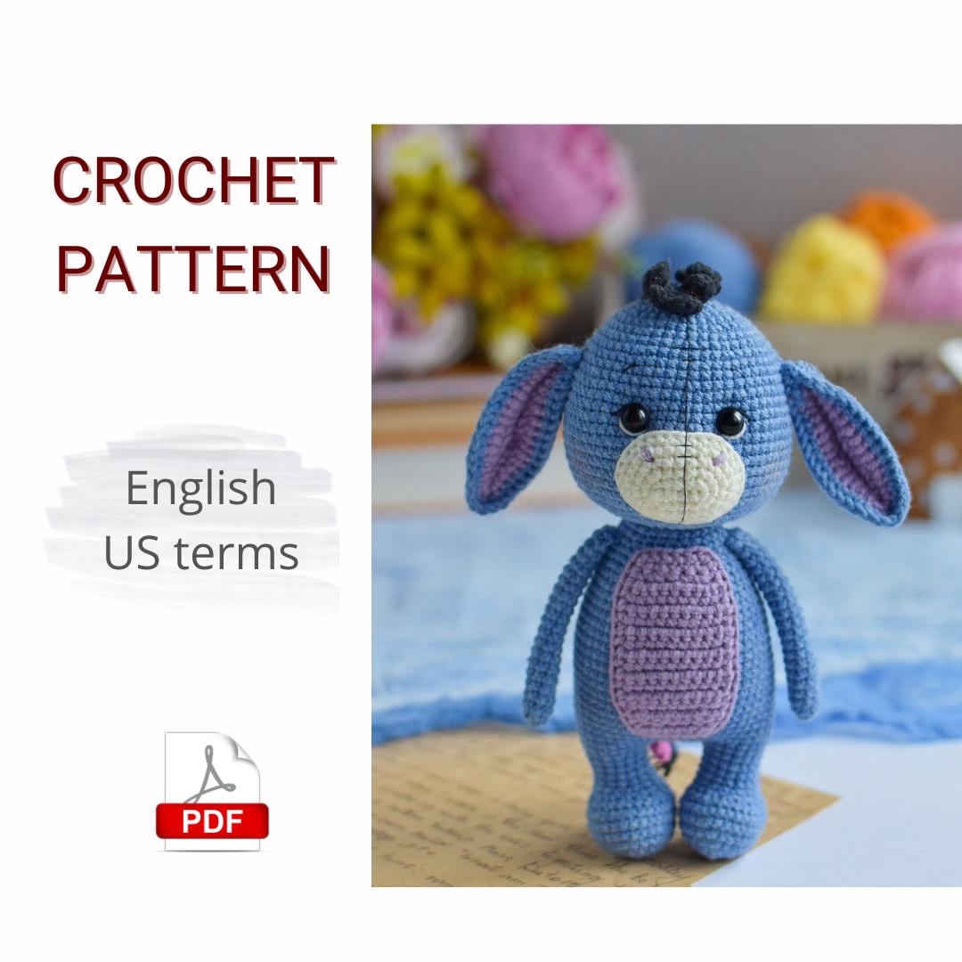 Amigurumi Eeyore Crochet Pattern PDF