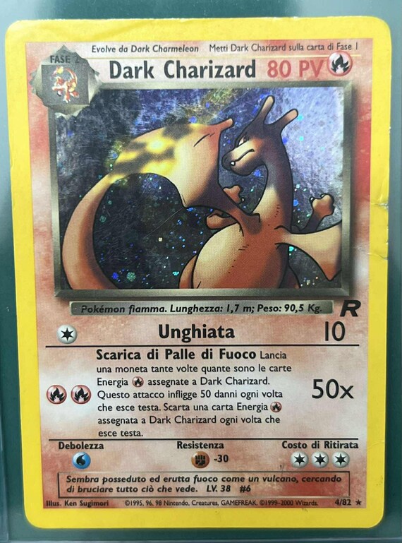Dark Charizard 4/82 Team Rocket Holo (italian Card) - Etsy Norway