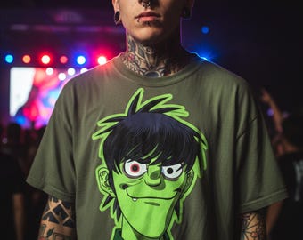 Murdoc Gorillaz SVG PNG | British Virtual Band Illustration | Graphic T-Shirt Design (Digital Download)