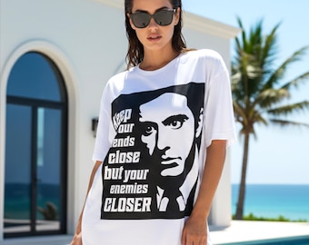 Godfather Michael Corleone SVG PNG | Retro Movie Illustration | Printable T-Shirt Design (Digital Download)