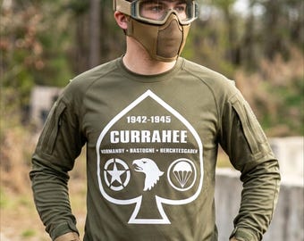 Currahee Easy Company SVG PNG | Military Paratrooper Illustration | Graphic T-Shirt Design (Digital Download)