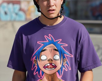 Vintage 00s Y2k Double Sided Gorillaz ORIGINAL Band Tee - Large - Etsy