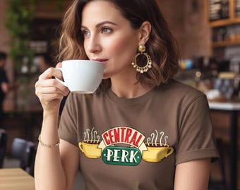 Central Perk Friends SVG PNG | Retro 90s Coffee Shop Illustration (Digital Download)