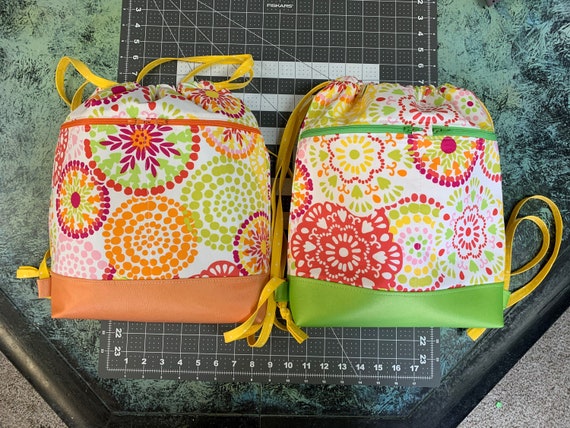 begonia drawstring backpack