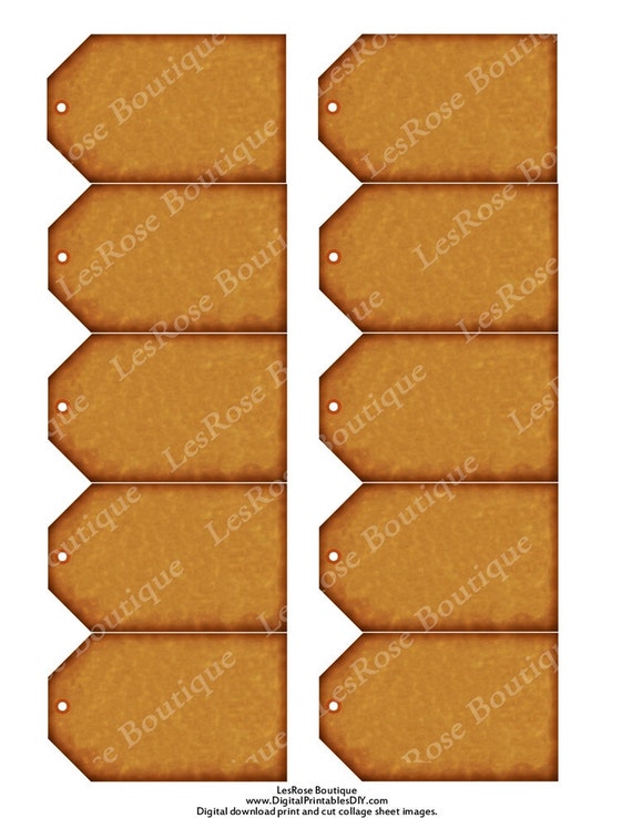 items similar to blank gift tags rustic look stamp your own and