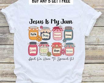 Jesus is my Jam Ready to Press DTF or Sublimation Transfer DTF Print Direct To Film Transfer