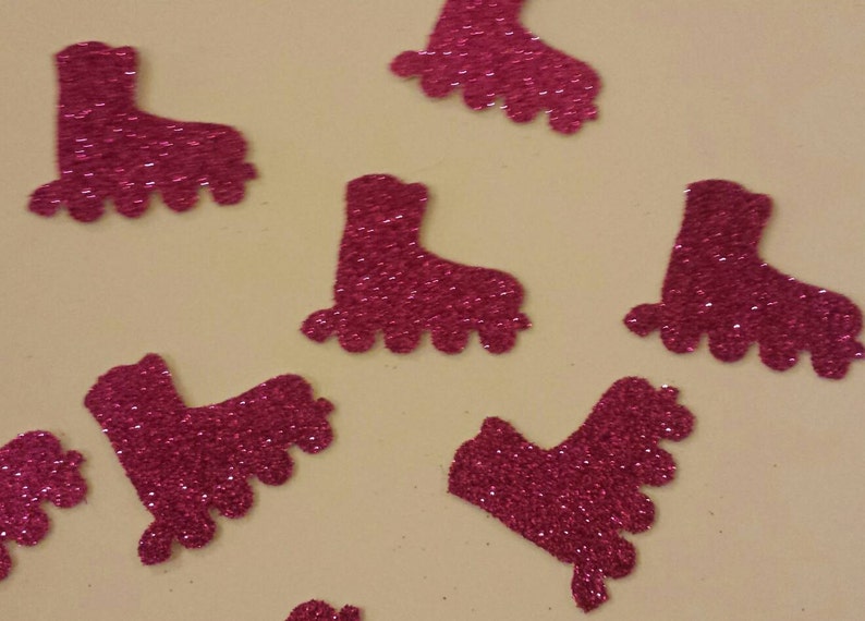 Roller Blade skating birthday party table decor confetti You choose Glitter color