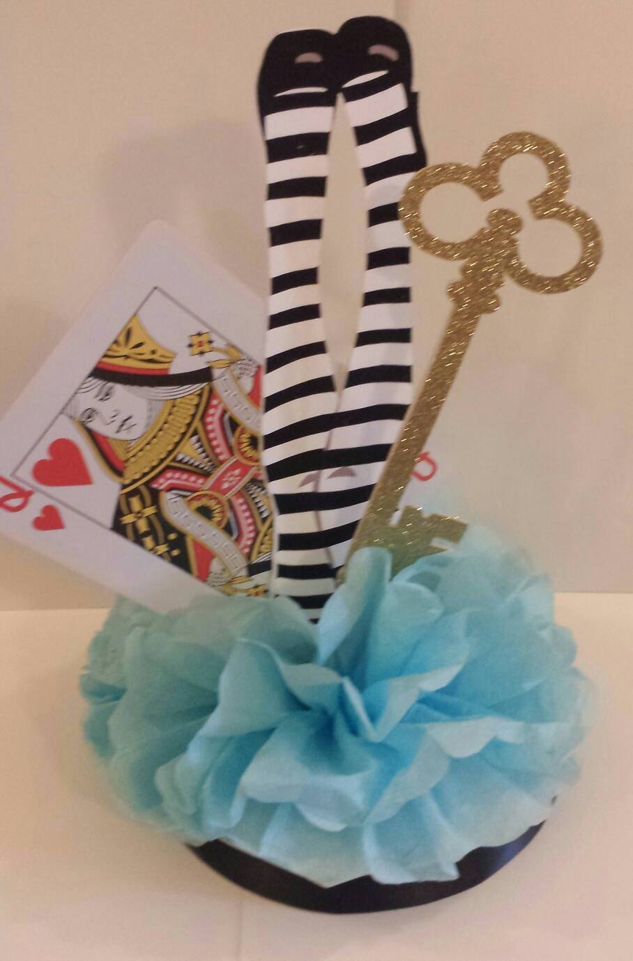 Wonderland Birthday Party Table Decor Table Prop Etsy