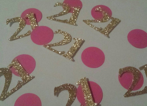 100 Count 21st Birthday Party Table Decor Confetti