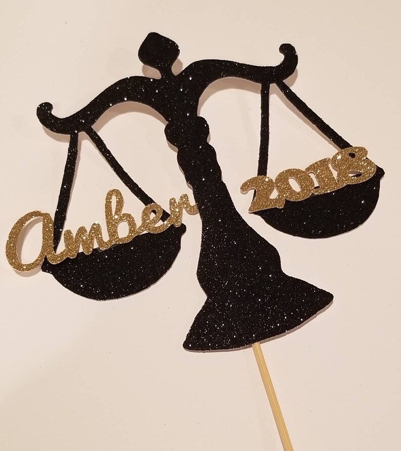 You choose color Law Scales Cake topper Lawyer Law school | Etsy