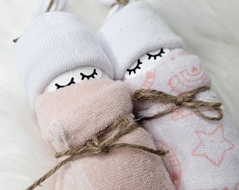 Baby Shower Gift Washcloth Diaper Babies Set Diaper Socks Washcloth