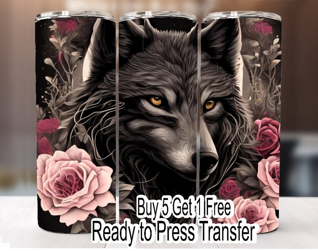 Buy 5 Get 1 Free NOT A DIGITAL Ready to Press Print Wolf Sublimation ...