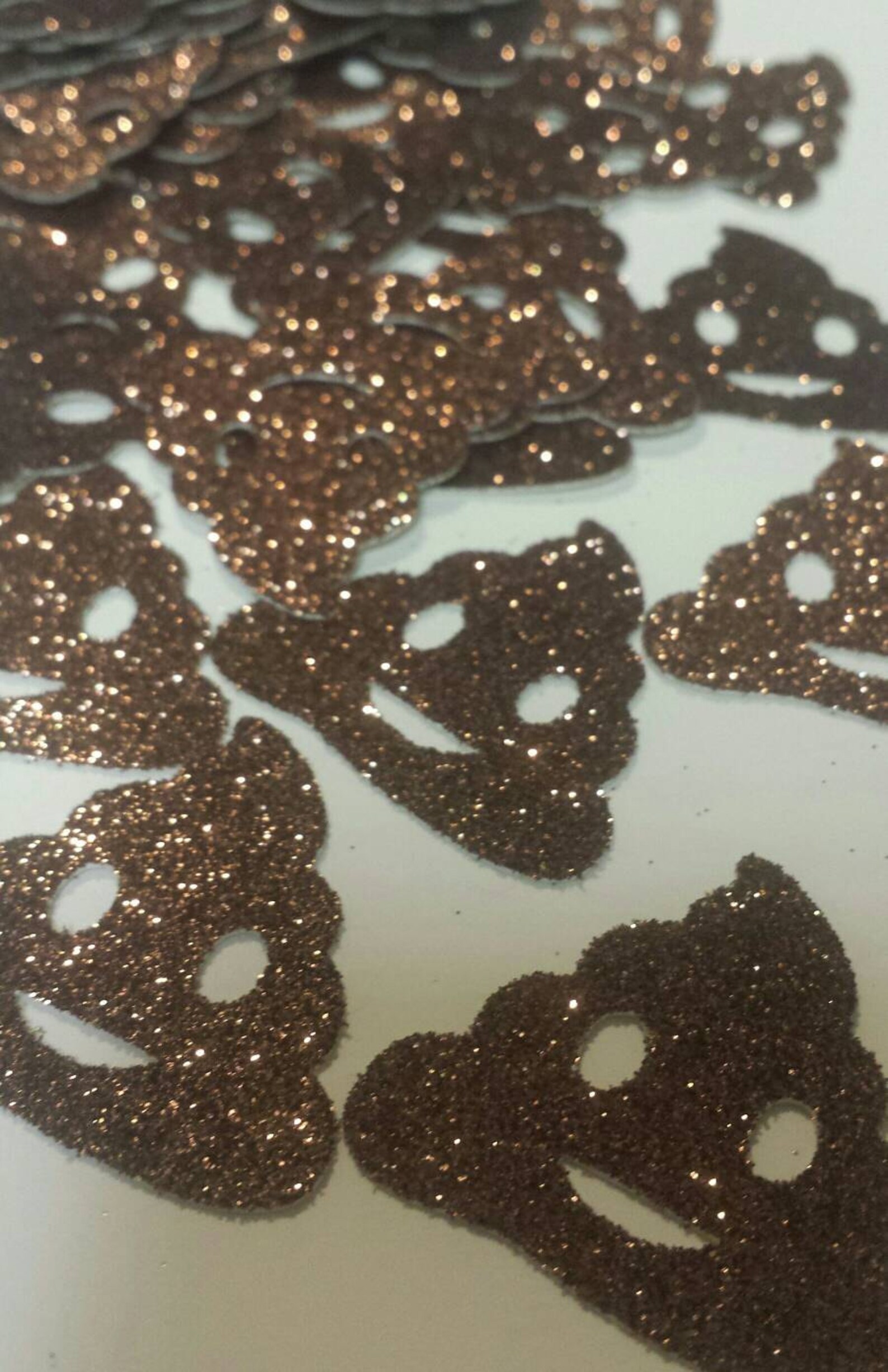 Glitter Poop Emoji Confetti Emoji Social Media Birthday Party Etsy