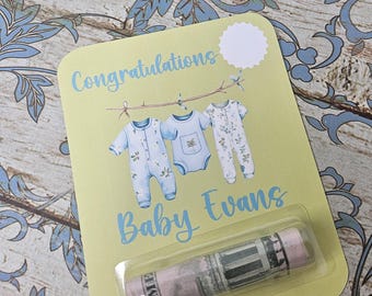 Gift Money Holder Any Occasion Custom Personalized Baby Shower Gift