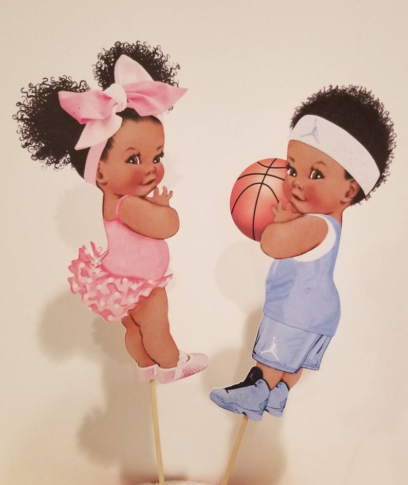 Basketball or Bows Free Throws or Pink Bows Gender Reveal Baby Shower