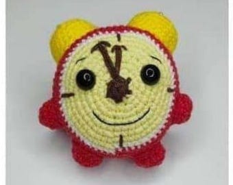 Amigurumi Alarm Clock Pattern Christmas Ornament Crochet PDF Spanish Digital Download