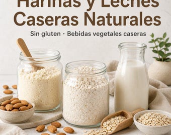Natural Homemade Flours and Milks | Gluten-Free Recipes and Plant-Based Drinks – Digital PDF Ebook