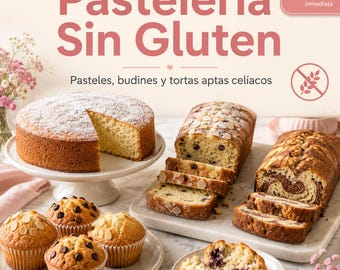 Gluten-Free Pastry | Sweet Recipes Ebook | Cakes, Puddings and Pies Suitable for Celiacs with Professional Tips (PDF)