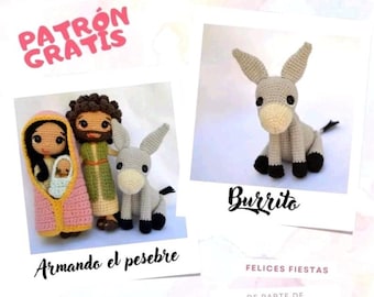 Donkey Amigurumi Crochet Pattern PDF Spanish Digital Download Gift Knitting