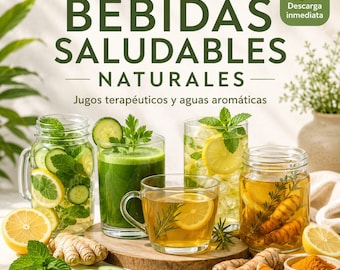Natural Healthy Drinks | Therapeutic Juices and Aromatic Waters for Well-being – Digital PDF Ebook