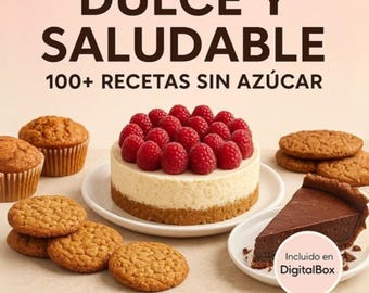 Sweet and Healthy Sugar-Free Recipes Ebook PDF Spanish Fit Desserts Digital Download