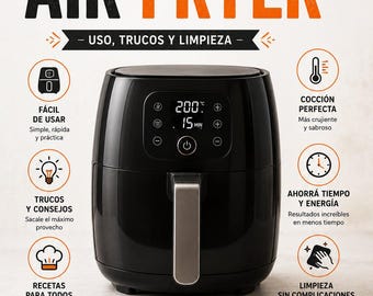Air Fryer Complete Guide | Use, Tips and Cleaning of Your Air Fryer (PDF Ebook)