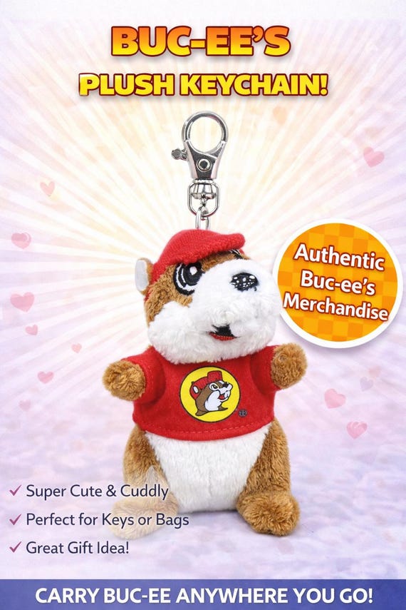 Buc-ee’s Plush Keychain | Buc-ee Beaver Plush Key Ring