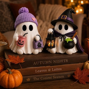 Cute spooky ghost figurine