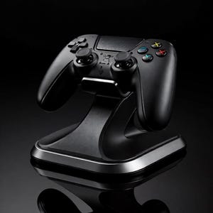 Soporte para mando de videojuegos (archivo STL) / Soporte para mando de videojuegos (modelo para impresión 3D) / Soporte de escritorio para mando (archivo STL) / Organizador de configuración para jugadores