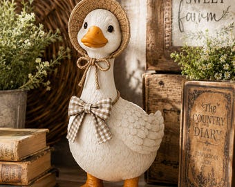 Farmhouse Porch Goose STL File | Porch Goose 3D Print Model | Country Goose Shelf Decor Printable Statue