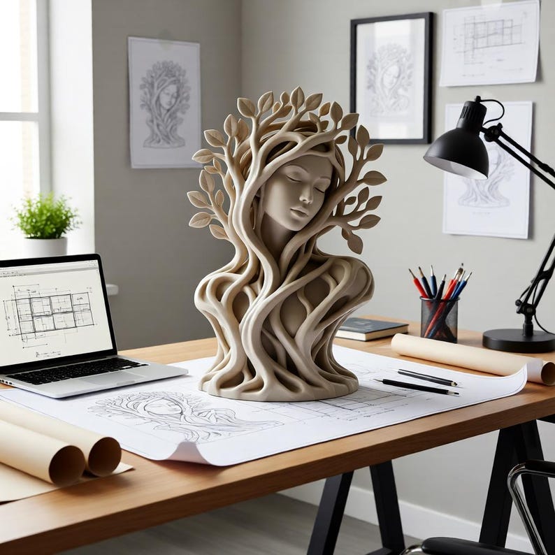 forest guardian sculpture 3d print