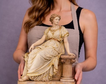 Roman Woman Statue STL File | Classical Roman Lady Sculpture 3D Print Model | Ancient Roman Female Bust STL | Elegant Decor