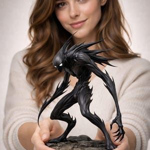 Shadow Hunter Creature STL File | Dark Horror Monster 3D Print Model | Shadow Beast STL | Creepy Fantasy Creature Miniature