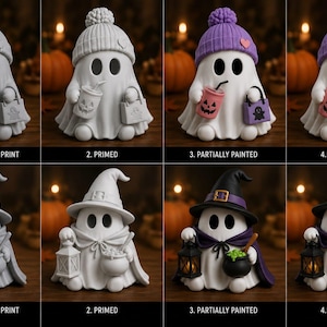 Halloween ghost figurines