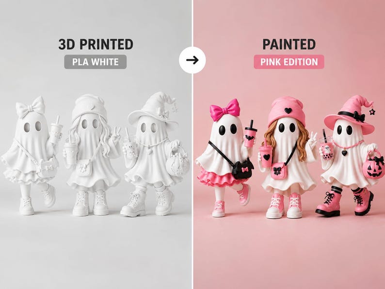 Kawaii Halloween Ghost STL