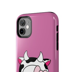 Hello Kitty Kuh süße robuste Handyhülle rosa Herz Schutzhülle Bild 4