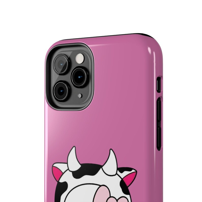 Hello Kitty Kuh süße robuste Handyhülle rosa Herz Schutzhülle Bild 10