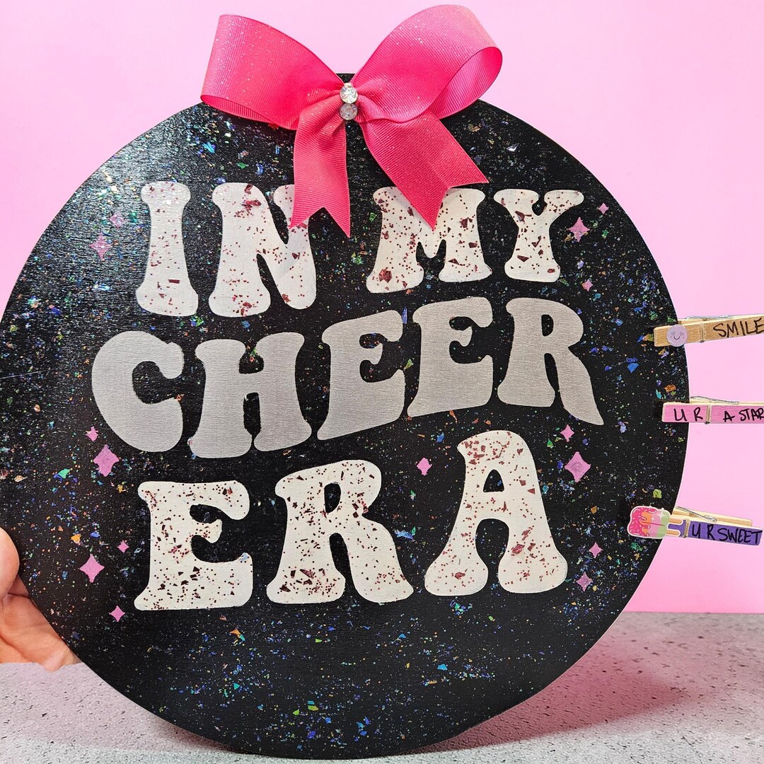 Custom Cheerleading Pin Display Sign | Personalized Wooden Cheer Board ...