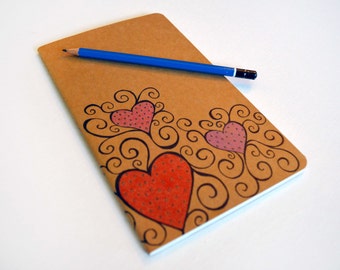 Moleskine Journal - Hearts and Swirls