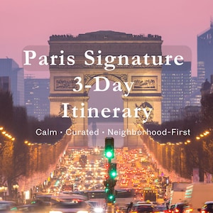 Itinerario de viaje a París (PDF) / Guía de 3 días para conocer los barrios con Google Maps