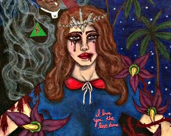 Original Artwork -Lana Del Rey Fanart - Ultraviolence