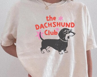 Comfort Colors Dachshund Club Shirt: Wiener Dog Graphic Tee