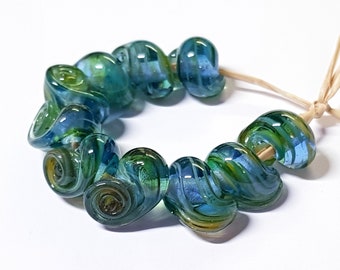 Boomint, Dragon Tears Artisan Lampwork Glass Beads, SRA, UK