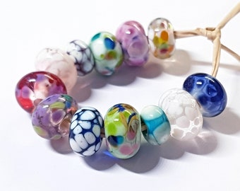 Frit Orphans, Artisan Lampwork Glass Beads, SRA, UK