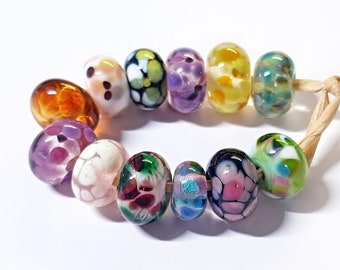 Frit Orphans, Artisan Lampwork Glass Beads, SRA, UK