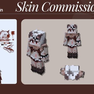 Custom Minecraft Skin Commission | High Quality | Java & Bedrock | OC, VTuber, Character image 3