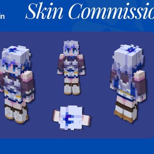 Custom Minecraft Skin Commission | High Quality | Java & Bedrock | OC, VTuber, Character image 6