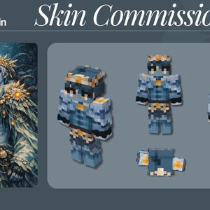 Custom Minecraft Skin Commission | High Quality | Java & Bedrock | OC, VTuber, Character image 4